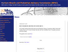 Tablet Screenshot of bikewalkdurham.org